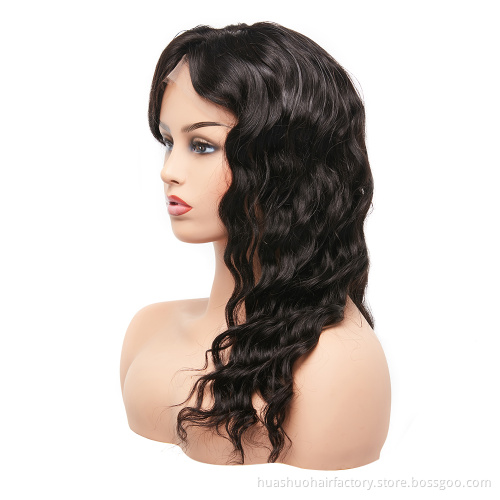 16 Inch Color Burmese Curly Hair Remy Loose Wave Hair Silk Top Swiss Lace Hand Tied Full Lace Wig